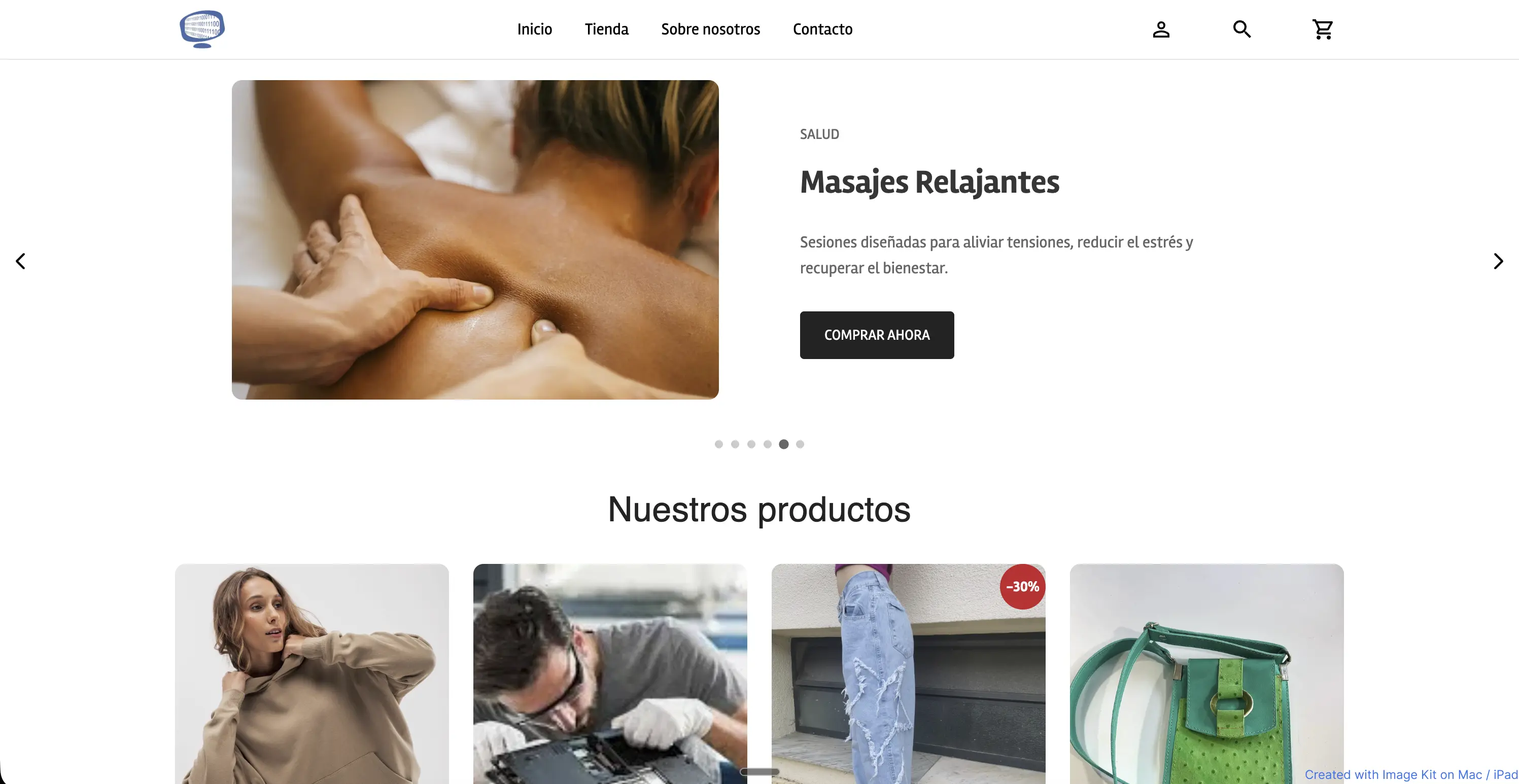 Vista previa de Vendelo - Plataforma SaaS multi-tenant